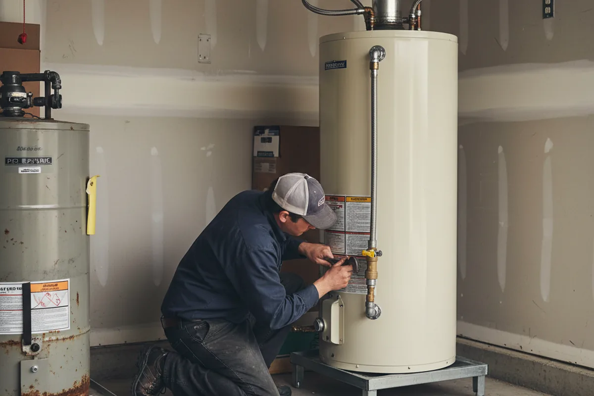 Water heater and shutoff valve replacement in Nashua